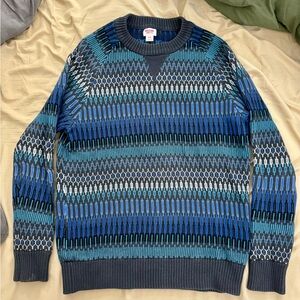 Mossimo blue mosaic sweater